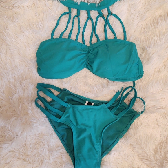 Caged Jade Bikini - Picture 4 of 5